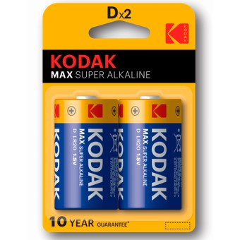 Kodak alcalina max d lr20 1.5v - blister 2 pilas