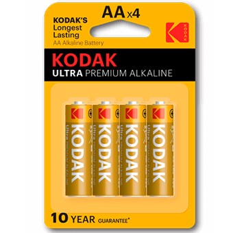 Kodak alcalina ultra aa lr6 - blister 4 pilas