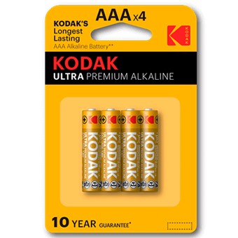 Kodak alcalina ultra aaa lr3 - blister 4 pilas