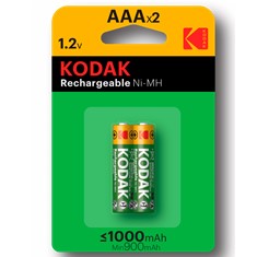 Kodak recargables ni - mh aaa lr3 1000 mah - blister 2 pilas