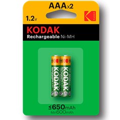 Kodak recargables ni - mh aaa lr3 650mah - blister 2 pilas