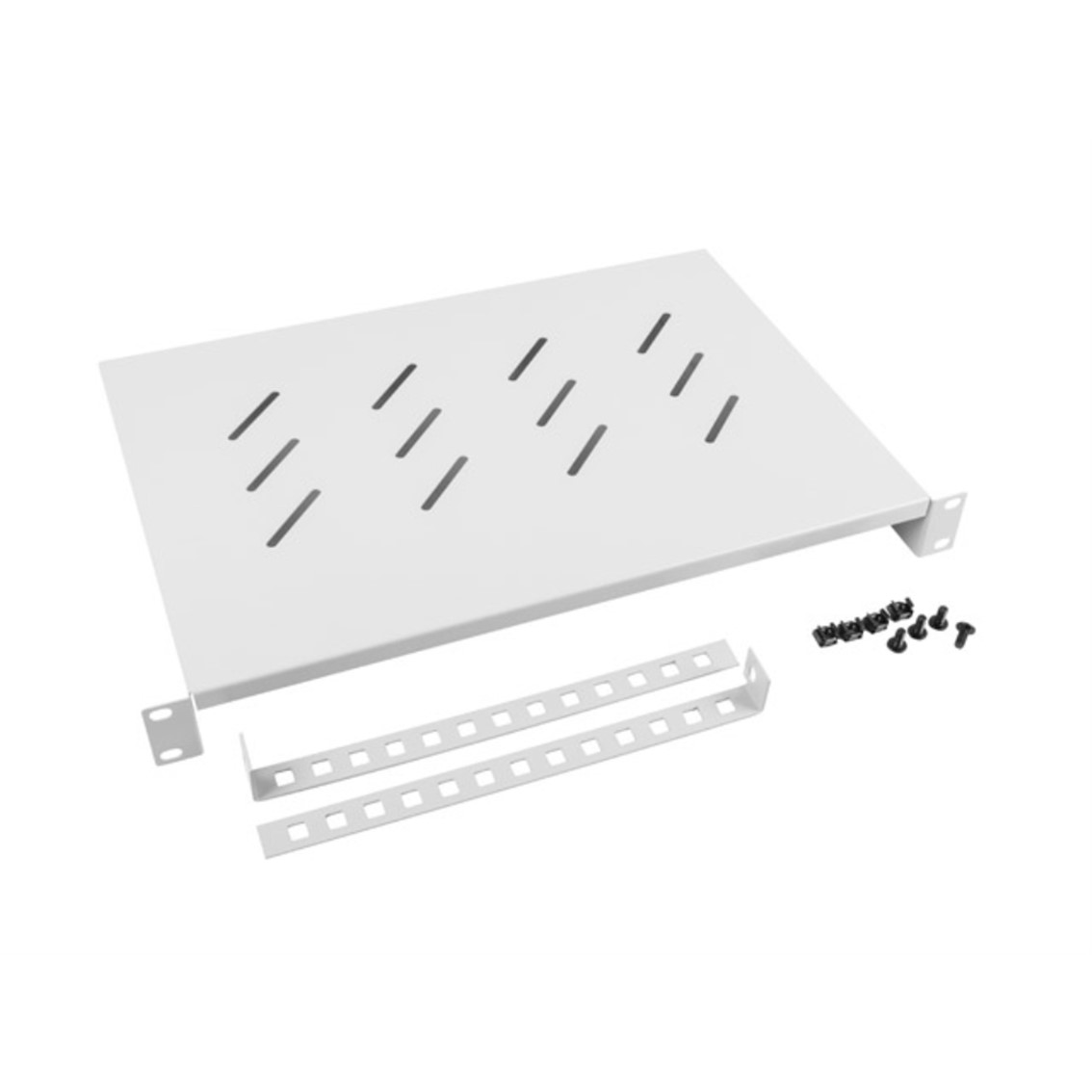 Lanberg 1u 483x300 mm hasta 25kg de 19 pulgadas gris