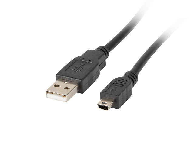 Lanberg 2.0 macho - mini usb macho ferrita 1.8m negro