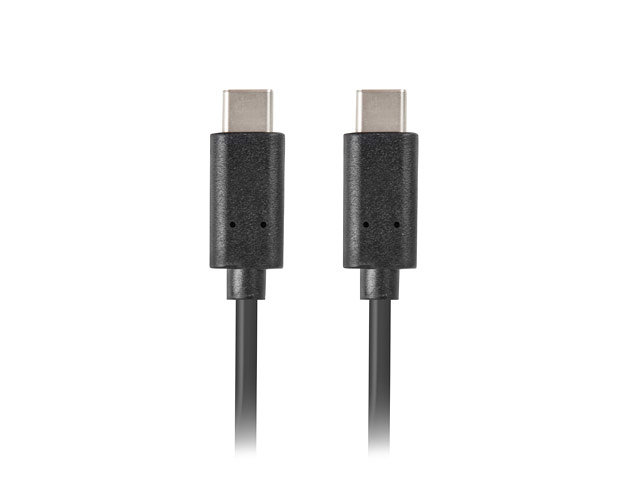 Lanberg 2.0 macho - usb tipo c macho 1.8m negro