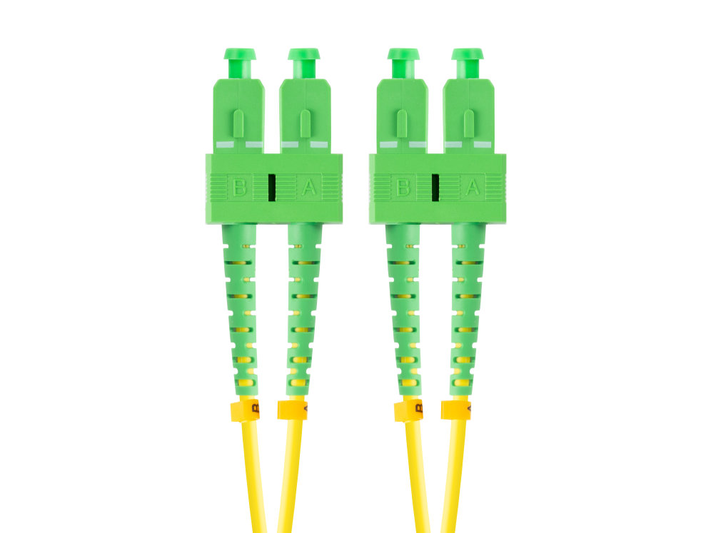 Lanberg 2m mono duplex g657a1 lszh amarillo