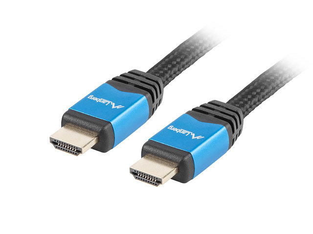 Lanberg macho - macho v2.0 cu 4k premium 1m negro