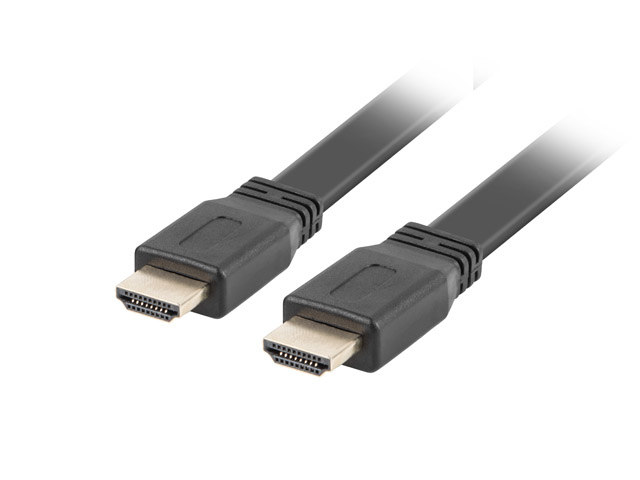 Lanberg macho - macho v2.0 4k plano 1m negro