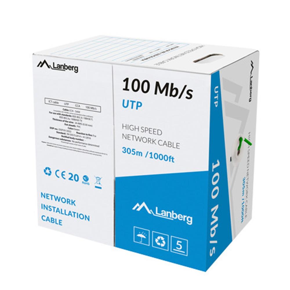 Lanberg utp 305m solid cca verde