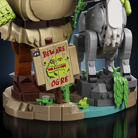 Lego shrek asno y gato
