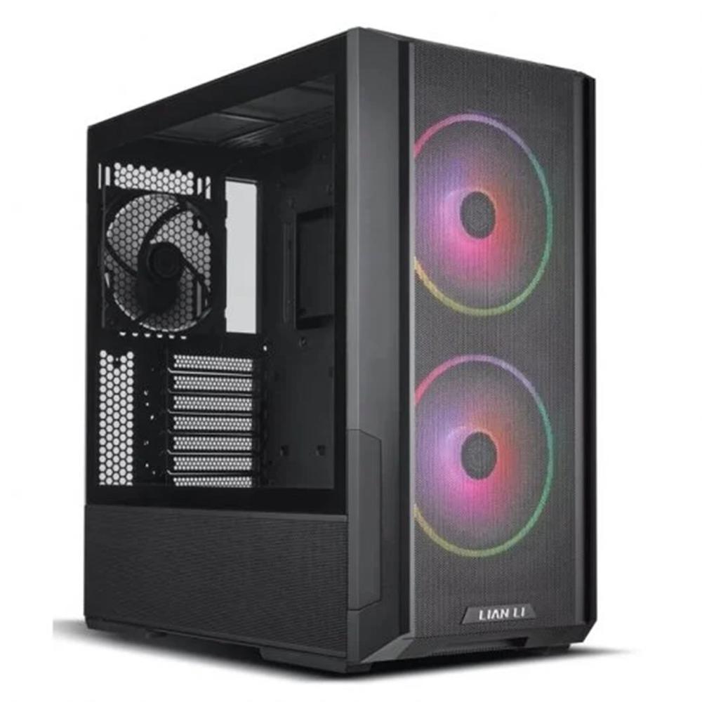 Lian li e - atx lancool 216 argb cristal templado negro