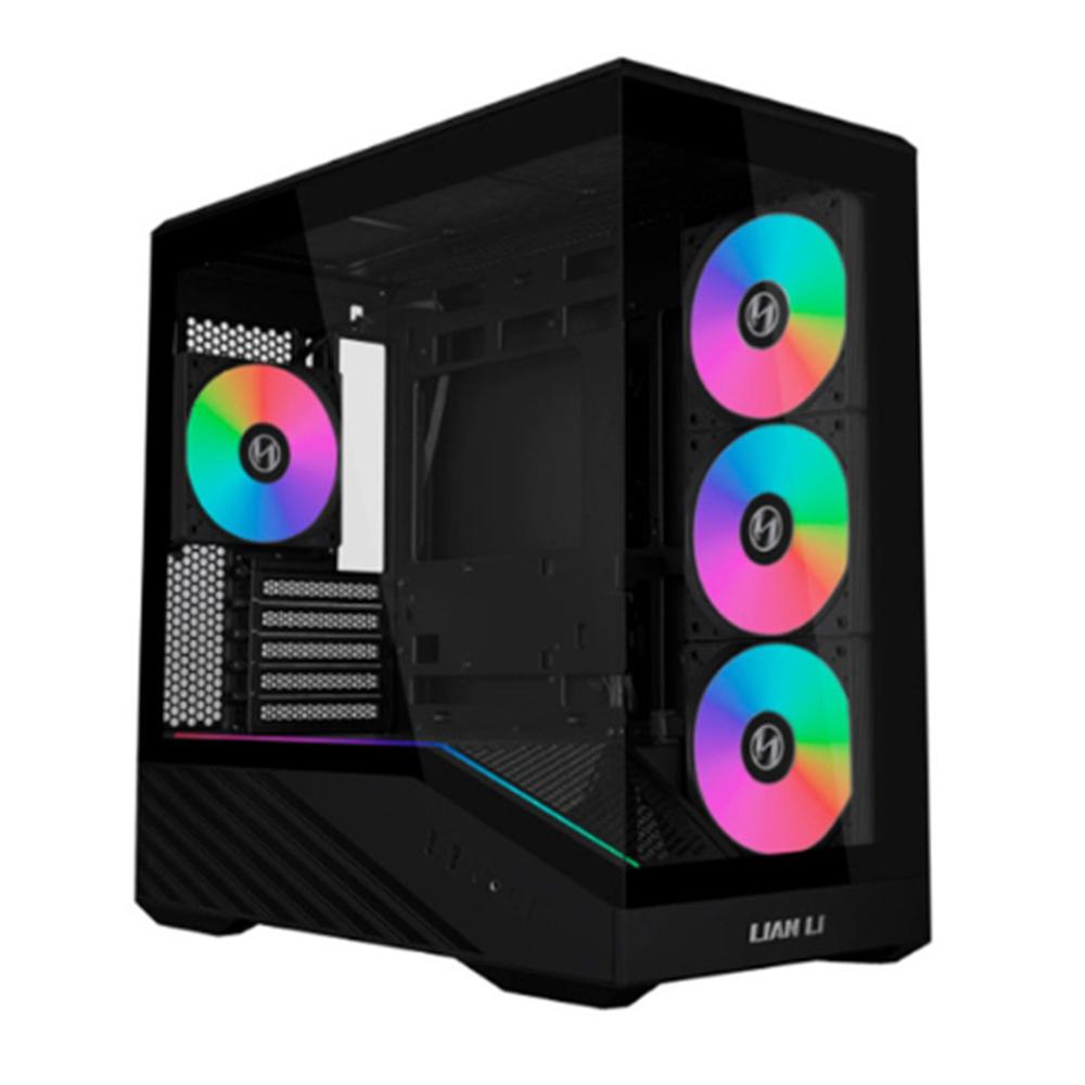 Lian li vector v150 matx argb cristal templado negro