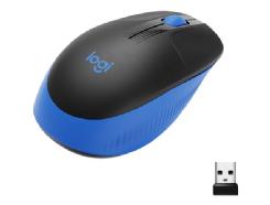 Logitech m190 full size optico wireless inalambrico azul