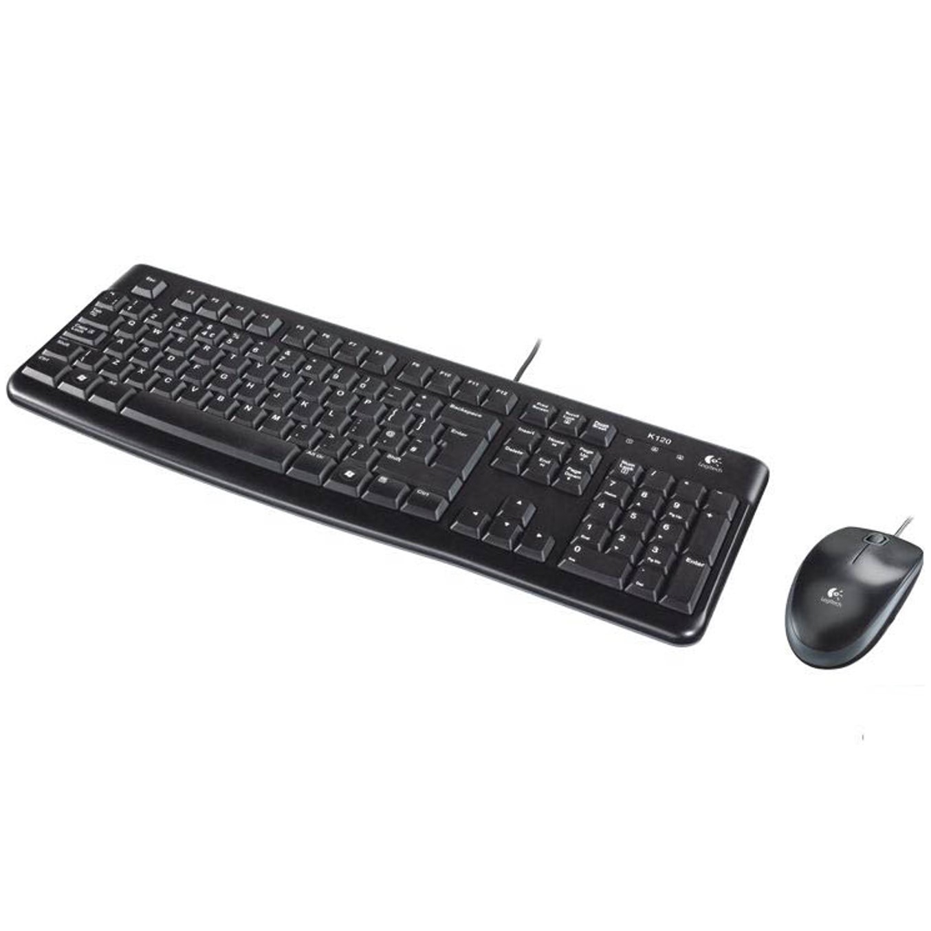 Logitech Desktop MK120 teclado Ratón incluido USB QWERTY Portugués Negro