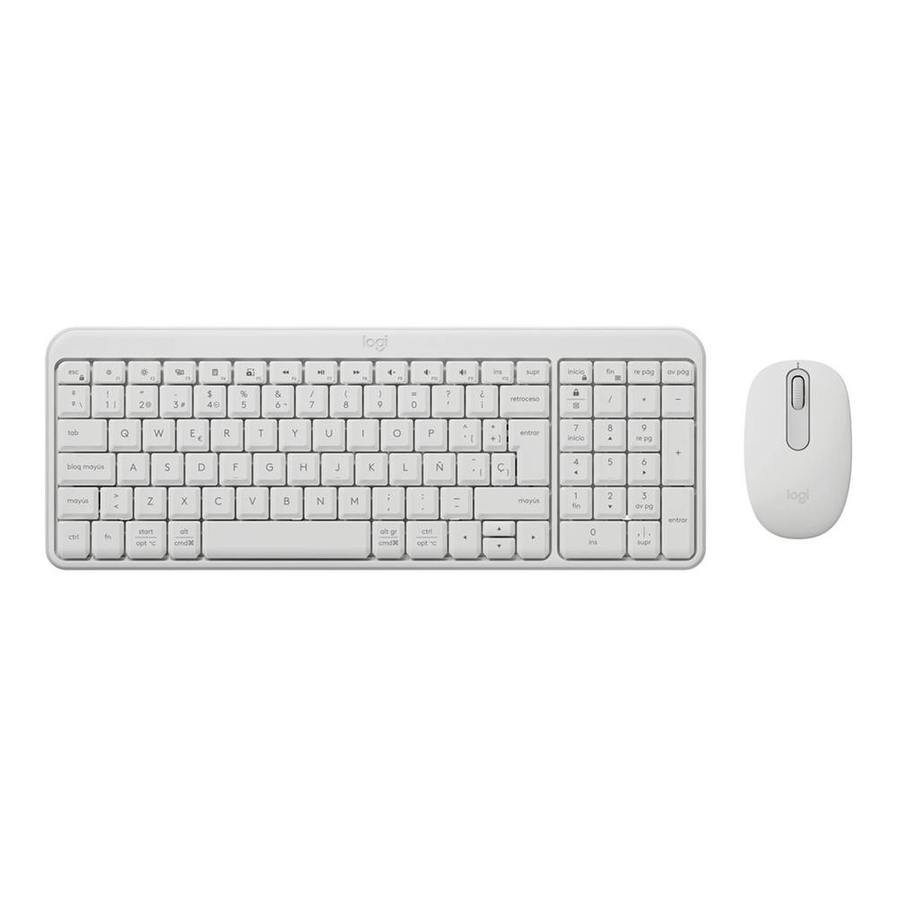 Logitech mk250 inalambrico blanco