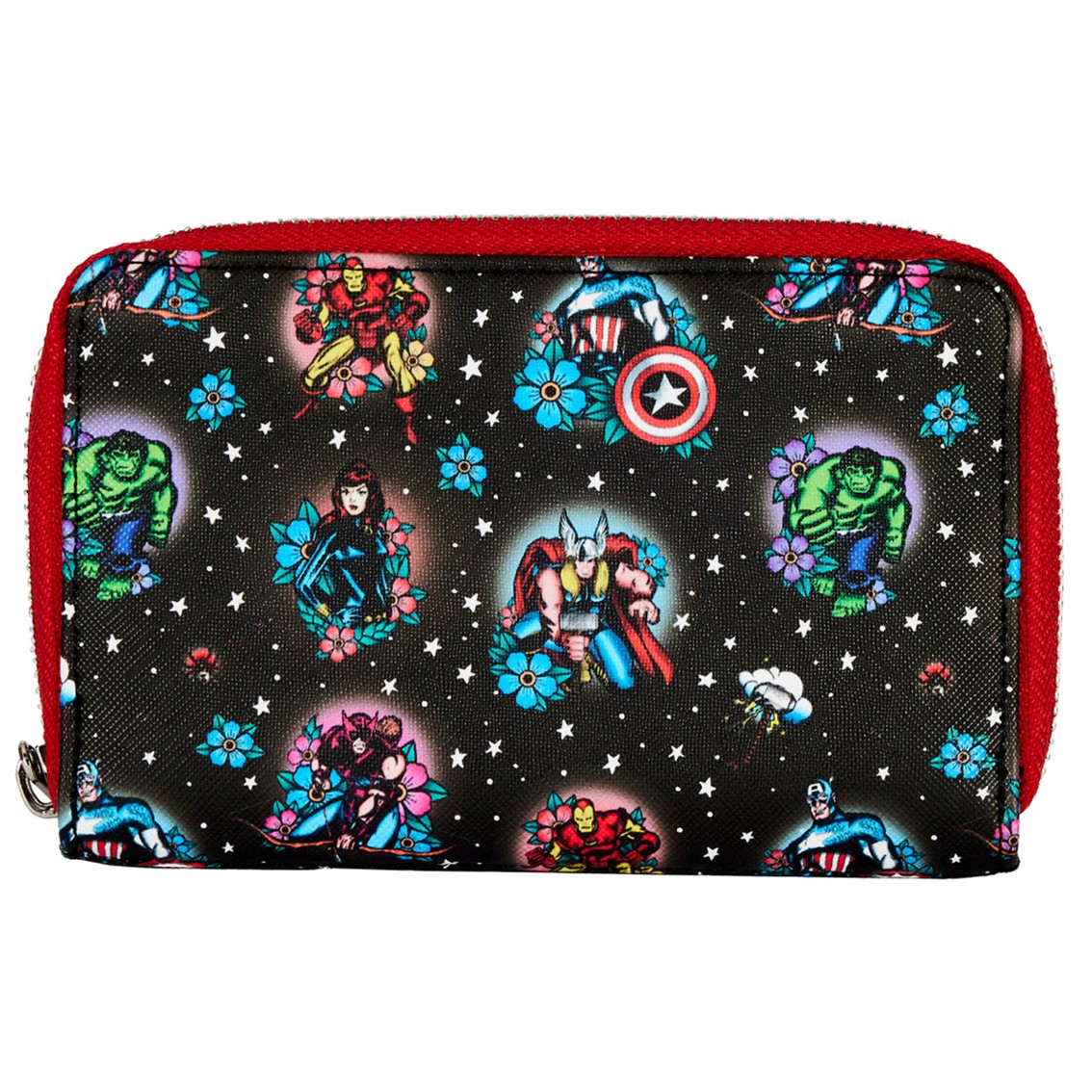 Loungefly funko marvel avengers tattoo zip around wallet