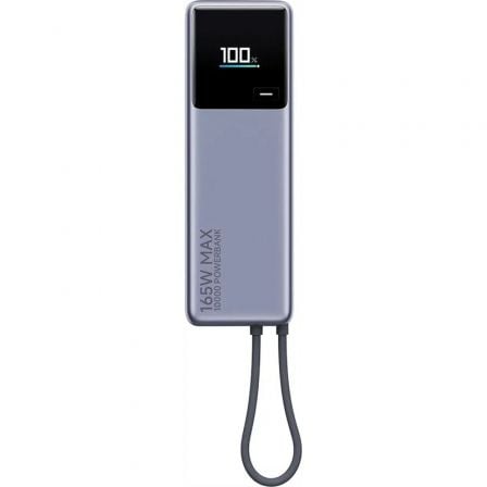 Powerbank 10000mAh Xiaomi Power Bank 10000 Integrated Cable 165W Gris