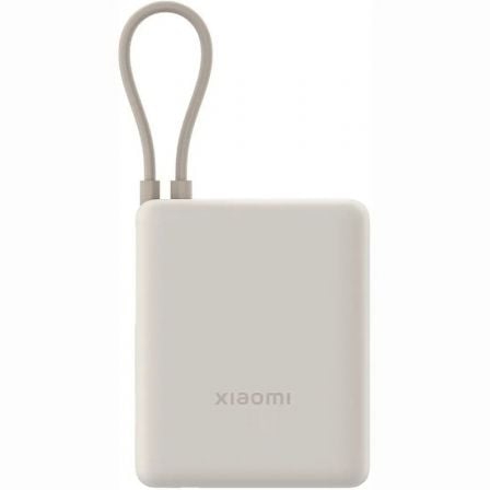 Powerbank 10000mAh Xiaomi 33W Power Bank Integrated Cable 33W Beige Incluye Cable USB Tipo-C