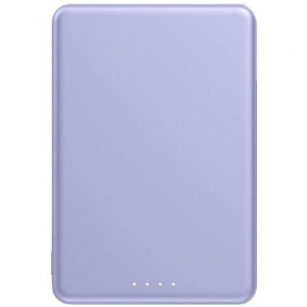 Powerbank 5000mAh Xiaomi Super Slim Magnetic Power Bank 5000 Wireless Púrpura Incluye Cable USB Tipo-C