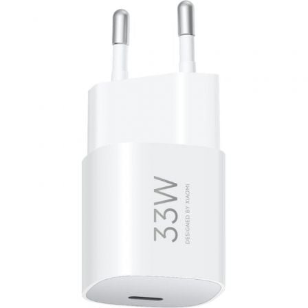 Cargador de Pared GaN Xiaomi 33W Nano Power Adapter 1xUSB Tipo-C 33W