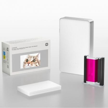 Papel Fotográfico para Sublimación Xiaomi Portable Dye-Sublimation Photo Paper 5 x 7.6cm 20 Hojas