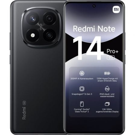 Smartphone Xiaomi Redmi Note 14 Pro+ 8 GB 256 GB 6.67 5G Negro