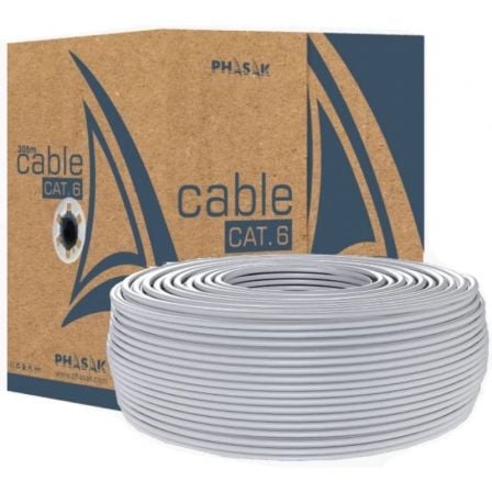 Bobina de Cable RJ45 UTP Phasak PHR 6100 Cat.6 100m