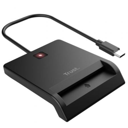 Lector de Tarjetas Inteligentes Trust Primo 26253 USB Tipo-C Negro