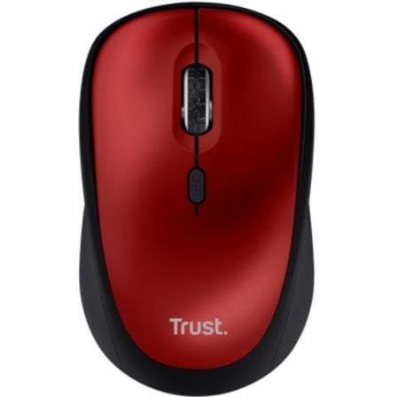 Ratón Mini Inalámbrico Trust Yvi+ Silent Hasta 1600 DPI Rojo