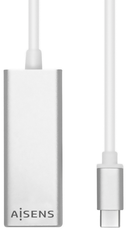 Adaptador USB Tipo-C - RJ45 Aisens A109-0341 1000Mbps