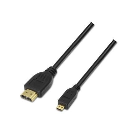 Cable Micro HDMI Aisens A119-0117 HDMI Macho - Micro HDMI Macho Hasta 10W 720Mbps 1.8m Negro