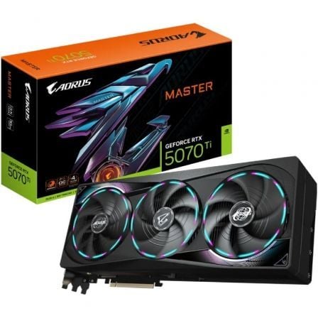 Tarjeta Gráfica Gigabyte AORUS GeForce RTX 5070Ti MASTER 16 GB GDDR7
