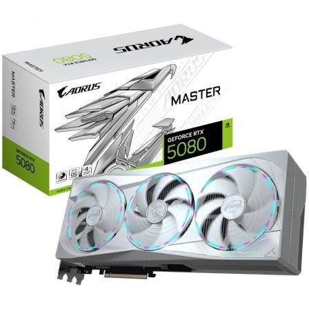 Tarjeta Gráfica Gigabyte AORUS GeForce RTX 5080 MASTER ICE 16 GB GDDR7