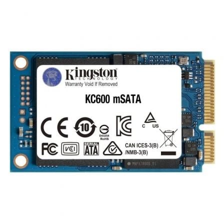Disco SSD Kingston KC600 512 GB mSATA Full Capacity