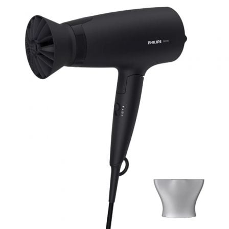 Secador Philips 3000 series BHD308 10 1600W Negro 2 Accesorios