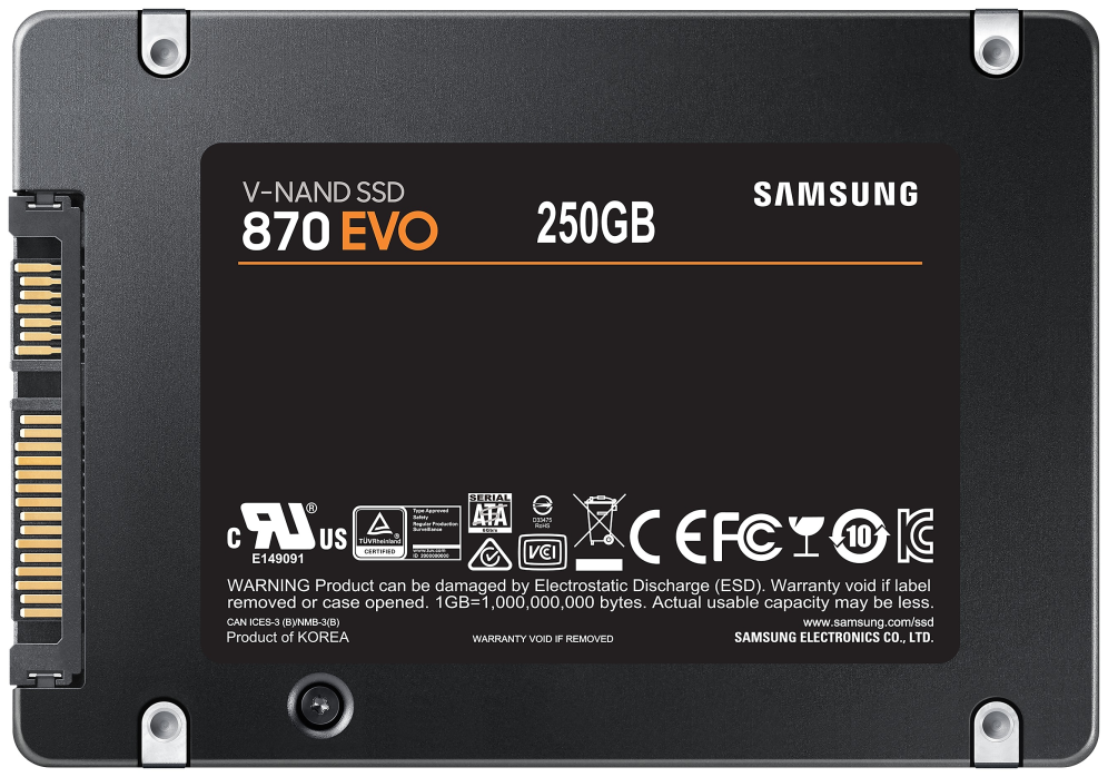Disco SSD Samsung 870 EVO 250 GB SATA III