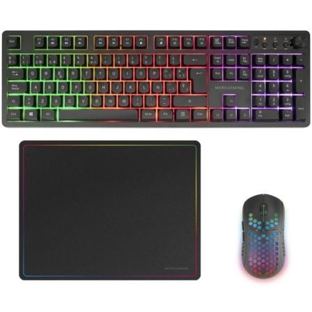 Pack Gaming Mars Gaming MCPWX Teclado Inalámbrico + Ratón Inalámbrico + Alfombrilla