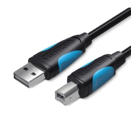 Cable USB 2.0 Impresora Vention VAS-A16-B1000 USB Tipo-B Macho - USB Macho 480Mbps 10m Negro