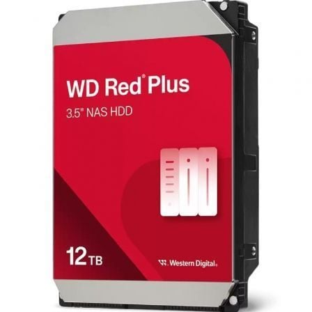 Disco Duro Western Digital WD Red Plus NAS 12 TB 3.5 SATA III 512 MB