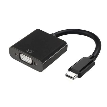 Conversor USB Tipo-C Aisens A109-0347 USB Tipo-C - VGA Hembra 15cm Negro