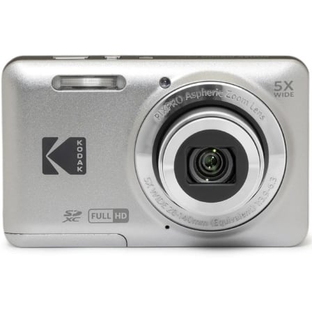 Cámara Digital Kodak Pixpro FZ55 16MP Zoom Óptico 5x Plata