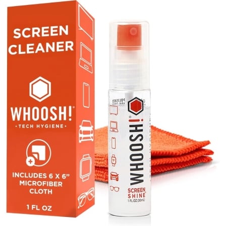 Kit Limpiador de Pantallas Whoosh Kit Go WSH002 Spray 30ml + Paño Microfibra