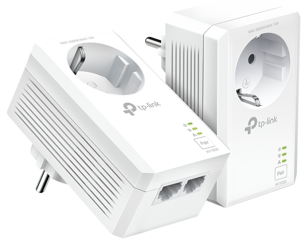 Adaptador Powerline TP-Link TL-PA7027P KIT 1000Mbps Alcance 300m Pack de 2