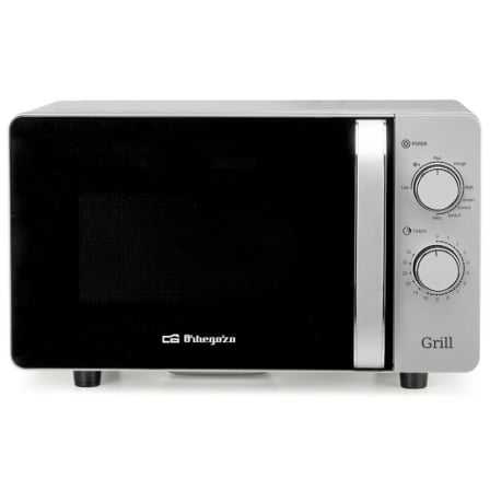 Microondas Orbegozo MIG 2072 CE 700W Capacidad 20L Función Grill Gris