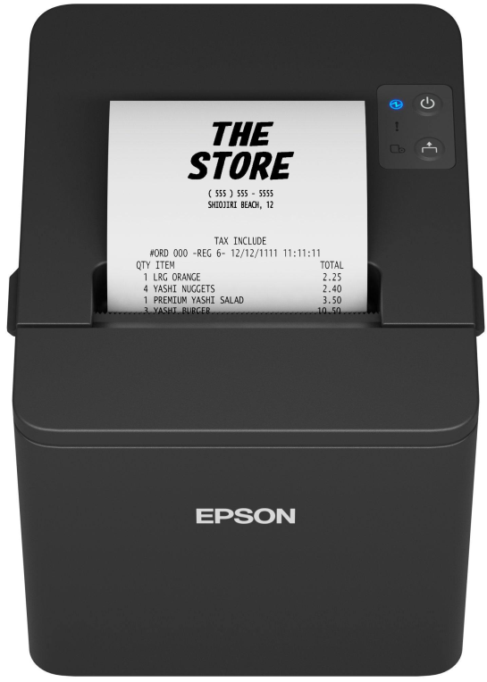 Impresora de Tickets Epson TM-T20IVEN Térmica Ancho papel 80mm USB-RS232-Ethernet Negra