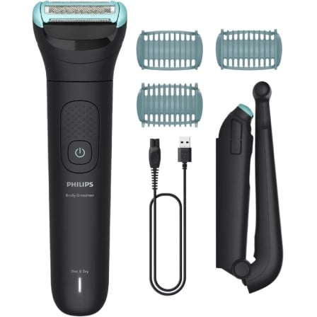 Cortabarbas Philips Beardtrimmer series 5000 BG5475 15 con Batería 4 Accesorios