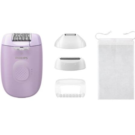 Depiladora Philips Epilator Series 4000 BRE257 con Batería 4 Accesorios