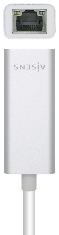 Adaptador USB Tipo-C - RJ45 Aisens A109-0505 1000Mbps