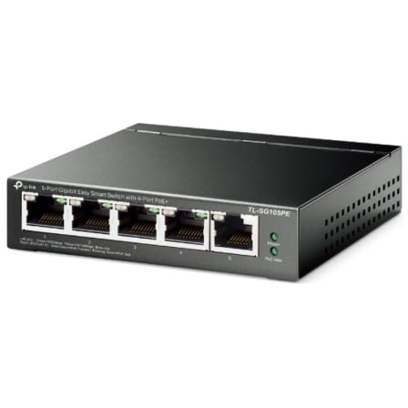 Switch TP-Link TL-SG105PE 5 Puertos RJ-45 10 100 1000 PoE