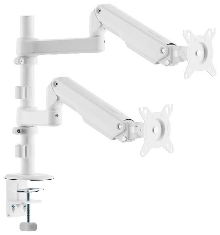 Soporte de Mesa con Contrapeso para 2 Monitores Aisens DT32TSR-441 Giratorio Inclinable hasta 9kg