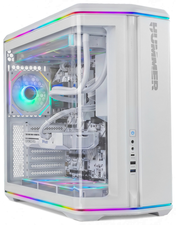 Caja Gaming Semitorre Nox Hummer Anvil Blanca
